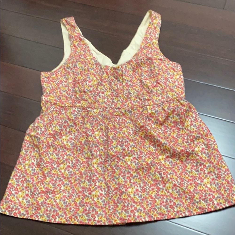 Tulle Floral backless top
